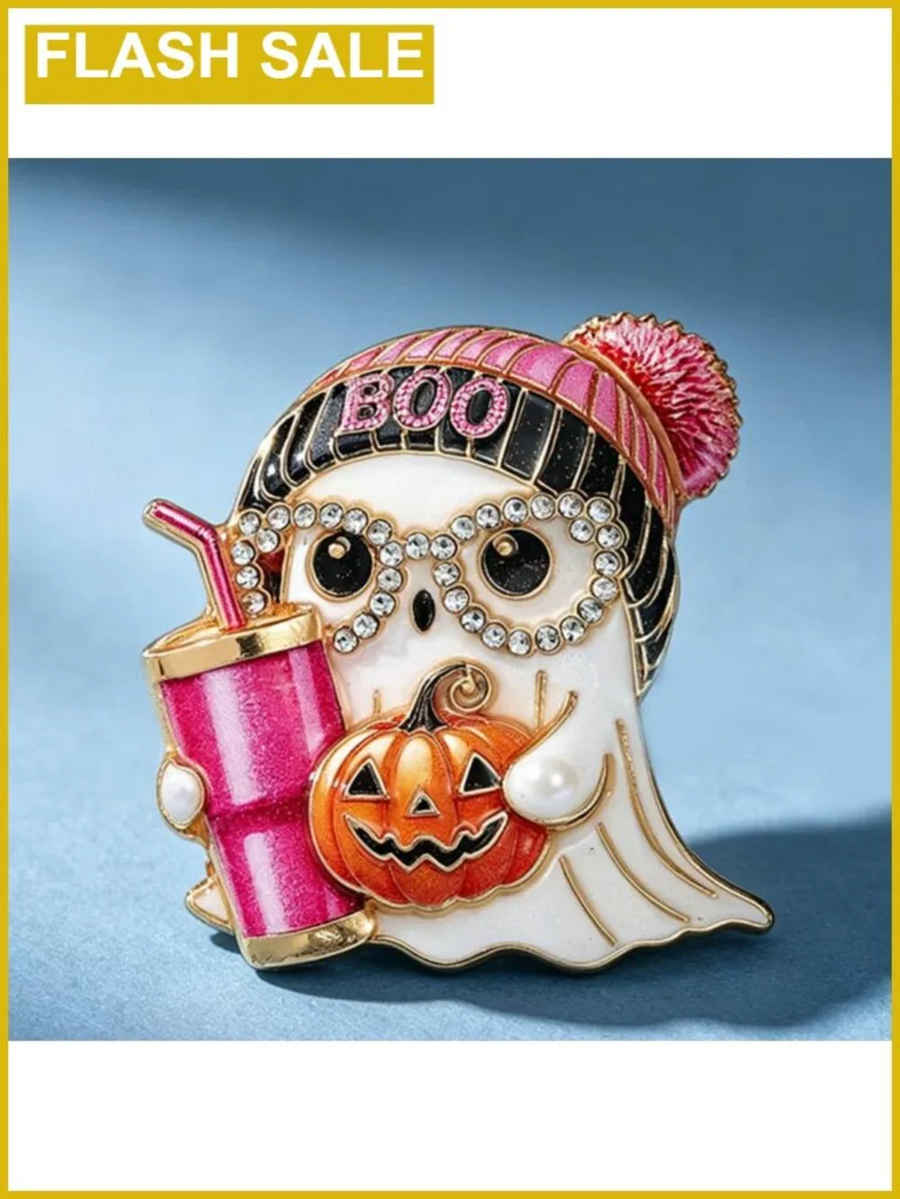 Enamel Ghost Pumpkin Brooch Pin Halloween Costume Jewelry Butterfly Clutch